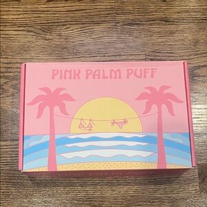 Pink Palm Puff Swim Bikini Box Only